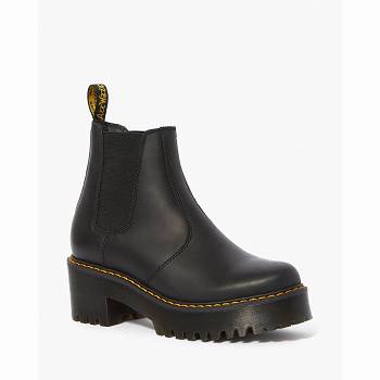 Dr Martens Rometty Kožené - Cierne Chelsea Cizmy Damske, DR0373